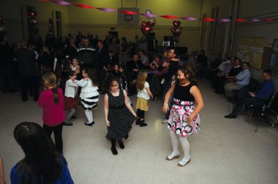 Sweetheart Dance 
Girls Scout Sweetheart Dance held at the Mattapoisett Congregational Church on February 11, 2012. Photo by Felix Perez
