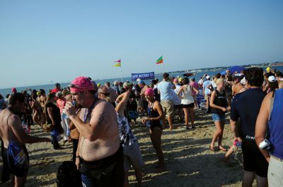 Buzzards Bay Swim
On Saturday, July 7, over 200 swimmers plunged into Buzzards Bay for the 9th Annual Buzzards Bay Swim.  The Buzzards Bay Coalition runs the event each year, trying to raise money for their restoration efforts for the Buzzzards Bay Watershed.  Photo by Felix Perez. 
