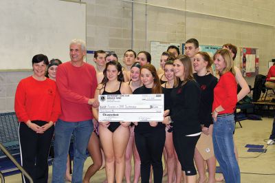 Swim Team Thanks
The inaugural ORR swim team just wrapped up a very successful first season as a sport at Old Rochester Regional High School. Both the boys’ and girls’ team exceeded expectations, and were competitive in all their meets.
