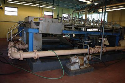 Waste Water Treatment
Leftover biological solids, or sludge, are sent to another building where they are compressed into “mud pies.” Some is sent to the anaerobic digester to produce methane gas for energy and the rest is hauled away for burning.
