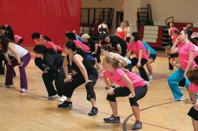 Zumbathon
The ORR high school gymnasium was alive with music and movement on Sunday, April 11, 2010, when dancers took to the floor for a good cause. For a $30 contribution, participants could Zumba for three hours, and the proceeds of the Zumbathon went to Compassionate Care for ALS in Falmouth, a non-profit organization that provides equipment and support to families affected by ALS. The Zumbathon was in honor of Jeffrey Lawrence, a 47-year-old man living with ALS (Amyotrophic lateral sclerosis).
