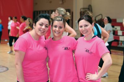 Zumbathon
The ORR high school gymnasium was alive with music and movement on Sunday, April 11, 2010, when dancers took to the floor for a good cause. For a $30 contribution, participants could Zumba for three hours, and the proceeds of the Zumbathon went to Compassionate Care for ALS in Falmouth, a non-profit organization that provides equipment and support to families affected by ALS. The Zumbathon was in honor of Jeffrey Lawrence, a 47-year-old man living with ALS (Amyotrophic lateral sclerosis).
