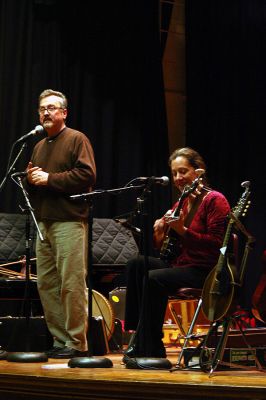 Folk Benefit
The Marion Music Hall was the site of a concert to benefit The Women's Center of New Bedford this past Saturday evening, March 14. The show featured the talents of reknowned husband and wife duo Atwater-Donnelly who played several sets of traditional folk music.
