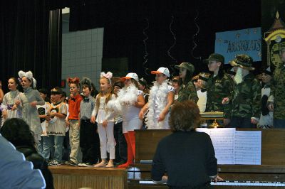 Purr-Fect!
Eighty fourth grade students at Rochester's Memorial School staged two rousing performances of the Disney classic 'The Aristocats' on Thursday, January 29 at the school. (Photo by Sarah K. Taylor).
