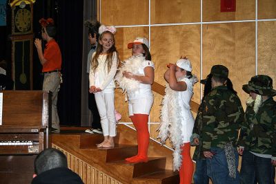 Purr-Fect!
Eighty fourth grade students at Rochester's Memorial School staged two rousing performances of the Disney classic 'The Aristocats' on Thursday, January 29 at the school. (Photo by Sarah K. Taylor).
