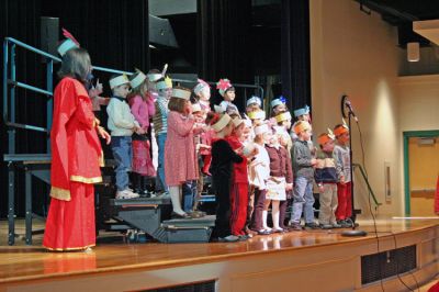 Braitmayer Benefactor
Staff and students at Sippican School in Marion recently honored the Braitmayer Foundation and former student Jack Braitmayer during an all-school meeting for their years of generosity to the school. (Photo by Robert Chiarito).
