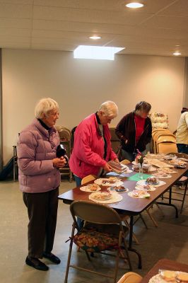 Chocolate Festival
Tri-Town Chocolate lovers were invited to feed their sweet tooths at the North Rochester Congregational Church's Annual Chocolate Festival on Saturday, April 4. Proceeds from the event will go towards restoring the church sanctuary, which was recently added to the National Register of Historicla Places. (Photo by Robert Chiarito)
