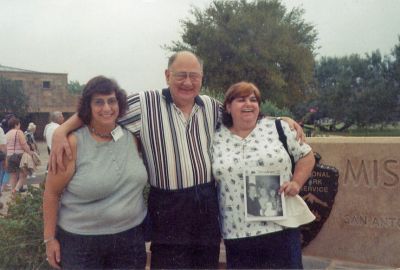 Texas Tourists
Arlene Calhoun of Newark, SC (far left) and Anne Bowman of Mattapoisett (far right) pose with an unidentified friend and a copy of The Wanderer during a recent trip to a mission in Texas. (Photo courtesy of Chris Faunce).
