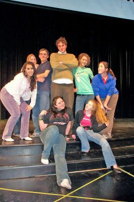 Guys and Dolls
Members of the Drama Club at Tabor Academy in Marion rehearse for their upcoming winter production of Guys and Dolls, to be staged in the schools Fireman Performing Arts Center on February 23, 24 and 25 at 7:30 pm each night. Tickets are $8 in advance, $10 at the door. Reservations may be made by e-mailing wintermusicaltix@taboracademy.org, or by purchasing tickets at The Bookstall in Marion village. (Photo by Kenneth J. Souza).
