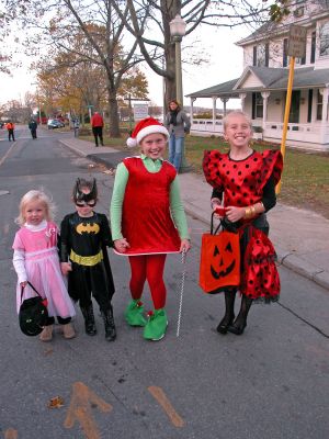 Halloween Happenings
Trick-or-treaters roamed the streets of downtown Marion on All Hallows Eve as part of the Marion Art Centers Annual Halloween Village Parade. Here three of the costumed participants posed just outside the Marion Music Hall before taking the spooky stroll through the village. (Photo by Kenneth J. Souza).
