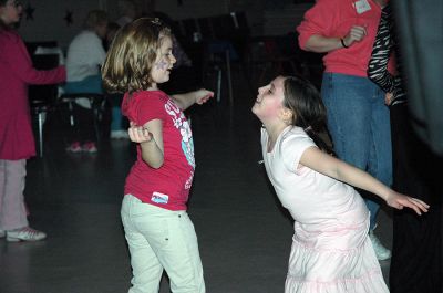 Dance the Night Away
The Mattapoisett Congregational Church hosted a family-oriented night of "Dancing with the Stars" on Friday, March 23. Young and old alike danced to the music of DJ Don Hunt from City Lights Disc Jockey Services and then were thrilled to dance alongside special guest 'stars' The Cat in the Hat and Shrek! Members of Heidi Parker Catelli's dance troupe were also on hand to teach a few dance steps. (Photo by Robert Chiarito).
