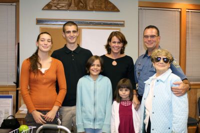 Police Promotion
Mattapoisett Police Officer Anthony Days poses with the proud members of his family after recently being promoted to the rank of sergeant with the Mattapoisett Police Department. (Photo by Kenneth J. Souza).
