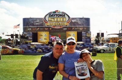 80th Daytona 500
Mark Boulange, Debbie Francouer and Isak Cook pose with a copy of The Wanderer at the recent 50th anniversary running of the prestigious Daytona 500 race. (03/06/08 issue)

