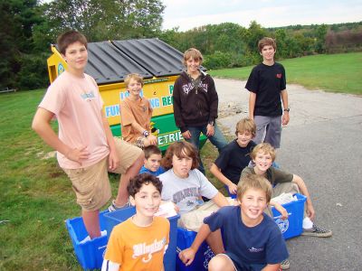 Recycling Friends
The recycling team at Friends Academy has been hard at work. To date, they have recycled 2.705 tons of paper which earned Friends Academy $13.52. In addition they have saved 18 cubic yards of landfill space and 11098 KWH of electricity, which prevented 5.42 tons of carbon dioxide from being released into the atmosphere. Members of the recycling team pictured here include Alan Andonian, Ian Coyne, TJ Lee, Alex Cannell, Reilly West, Tim McNamara, Logan Russell, Oliver Stone, Connor MacLean and Conor Caffrey.
