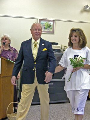 Seniors in Fashion
The Rochester Council on Aging (COA) sponsored a Senior Fashion Show at the Rochester Senior Center on Friday, May 19 as part of their Senior Week activities. Several volunteer COA models showed off fashions from Bon Worth, located in the Vanity Fair Outlet in North Dartmouth. (Photo by Kenneth J. Souza).
