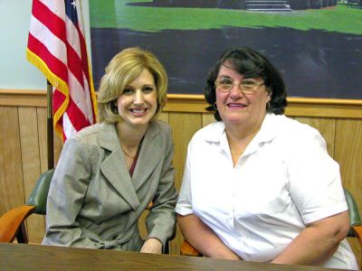 Certainly Certified
Mattapoisett Town Accountant Suzanne Szyndlar (left) and Town Clerk Barbara Sullivan (right) were both recently honored with state certifications for their respective positions. Ms. Szyndlar has been named Certified Government Accountant (CGA) by the Massachusetts Municipal Auditors and Accountants Association, Inc. (MMAAA), and Ms. Sullivan was named Certified Municipal Clerk (CMC) by the International Institute of Municipal Clerks (IIMC). (Photo by Kenneth J. Souza).
