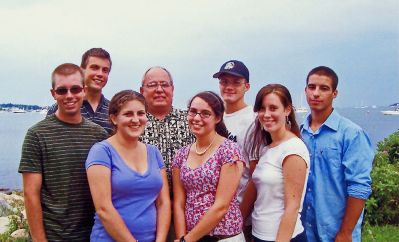 Road Race Scholars
On August 3 in Mattapoisetts Shipyard Park, seven ORR High School graduates and runners each received a $1,000 scholarship award from the proceeds of the Mattapoisett Road Race held on July 4. Mattapoisett Road Race Director Daniel White (fourth from left) presented the awards to (front row, l. to r.) Tim Zantrofski, Lauren Bousquet, Angela Kantner, Kristen Ward, (back row, l. to r.) Cass Gilmore, Jacob Haines and Nicholas Lorenco. Scholarship winners not pictured: Ryan Best and Brittany Church.
