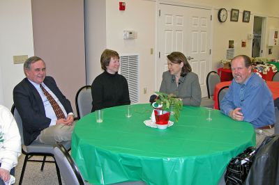 Rochester Welcomes LaCamera
A welcoming reception for newly-hired Town Administrator Richard LaCamera was held at the Rochester Senior Center on Monday, December 18 from 4:00 to 7:00 pm. Local and state officials were in attendance, as were former Lakeville colleagues and co-workers of Mr. LaCamera. (Photo by Kenneth J. Souza).
