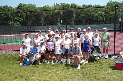 Tennis Tournament
A mixed doubles tennis tournament sponsored by the Mattapoisett Community Tennis Association (MCTA) was held at Old Rochester Regional High School on June 28, 2008. (Photo courtesy of Adrian Lonsdale).
