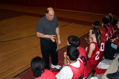 March Madness Junior
ORR Junior High Vice Principal Jim Gabois coached his team of students during March Madness Jr. which was held recently at the junior high school. (Photo by Adam Silva)
