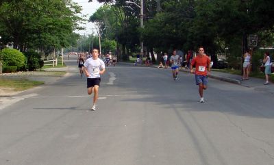 Marion 5K
Brothers Dana and Jared Dourdeville of Marion both finished in the Top Ten in the annual Marion Village 5K Road Race, with Dana coming in second overall (17:45) and Jared placing fourth overall (17:55). (Photo courtesy of Chris Adams).
