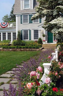 Gorgeous Gardens
One of the many beautiful homes that will be included in the annual Gardens by the Sea, a tour of private, Marion gardens sponsored by Saint Gabriels Episcopal Church, which will take place on Friday, July 11 from 10:30 am to 4:30 pm. The event will include a luncheon at a private seaside club and a Bake/Plant Sale. Tour Only tickets are $20 each and may be purchased at the Marion General Store and Saint Gabriels Church in Marion. (Photo by and courtesy of Laura McLean.)
