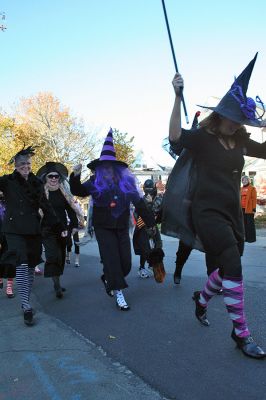 Marion Halloween Parade 2008
The good witches of the Marion Art Center once again led a parade of little ghouls and goblins through the streets of Marion Village on October 31. (Photo by Robert Chiarito).
