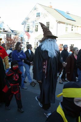 Marion Halloween Parade 2008
The good witches of the Marion Art Center once again led a parade of little ghouls and goblins through the streets of Marion Village on October 31. (Photo by Robert Chiarito).
