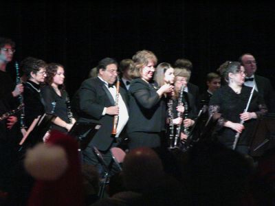 Tri-County Holiday Concert 2006
The auditorium at the Sippican School was overflowing on Sunday, December 10 as the Tri-County Symphonic Band presented their Christmas-time Around the World concert under the direction of Philip Sanborn. (Photo by Robert Chiarito).
