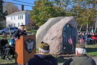 Marion Veterans Day 2007
Veterans Day Ceremonies held on Sunday, November 11, 2007 at Veterans Memorial Park (Old Landing) in Marion, MA. (Photo by Robert Chiarito).
