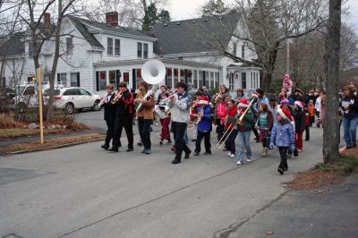 Marion Christmas Stroll 2007
Members of the Sippican School Band perform holiday favorites during Marion's Annual Christmas Village Stroll held on Sunday, December 9, 2007. (Photo by Robert Chiarito).
