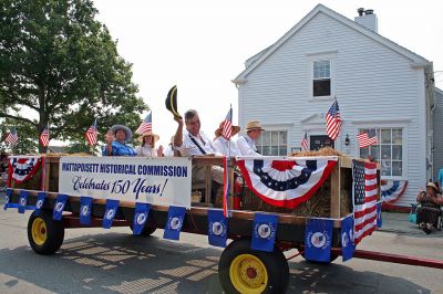 Mattapoisett Sesquicentennial Parade
Mattapoisett's 150th Celebration Parade was held on Saturday, August 4, kicking off a week filled with various events commemorating the sesquicentennial of the town's incorporation. (Photo by Kenneth J. Souza).
