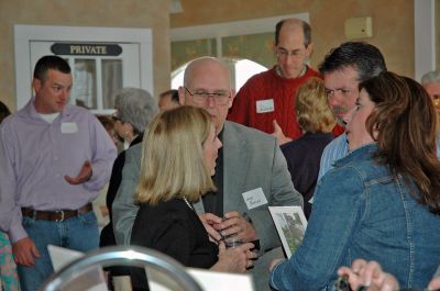 Planning for 150
On Sunday, April 1, a group of gardening enthusiasts gathered at The Mattapoisett Inn for a benefit aimed at helping to beautify the town with flowers in advance of this summers 150th birthday celebration. The project will include installing window boxes at Shipyard Park and the Town Beach and also planting a flower bed in the shape of the 150th Anniversary logo at the entrance to the Town Wharf. (Photo by Robert Chiarito).
