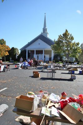 Cancer Benefit
This past weekend on Saturday, October 11, organizers from the Mattapoisett Community Cancer Fund held a yard sale at Saint Anthonys Church on Barstow Street in Mattapoisett to help benefit community members with cancer. (Photo by Robert Chiarito).
