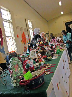 Making Mattapoisett Merry
The Mattapoisett Congregational Church hosted its annual "Village Country Store" holiday fair on Saturday, November 11. The event featured a children's shopping center, handmade goods, a village "bake shop," and many other opportunities for early birds to get their holiday shopping done. (Photo by Robert Chiarito).
