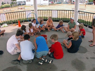 Celebrating Diversity
Children enjoy games during Mattapoisett's Cultural Diversity Day held in Shipyard Park on Tuesday, August 7 as part of the town's weeklong slate of sesquicentennial events. (Photo by Kenneth J. Souza).
