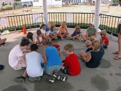 Celebrating Diversity
Children enjoy games during Mattapoisett's Cultural Diversity Day held in Shipyard Park on Tuesday, August 7 as part of the town's weeklong slate of sesquicentennial events. (Photo by Kenneth J. Souza).
