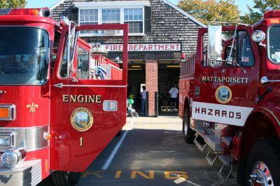 Mattapoisett Fire Open House
The Mattapoisett Fire Department had a busy weekend hosting an Open House event at their station on Saturday, October 11 in conjunction with National Fire Prevention Week. (Photo by Robert Chiarito.)


