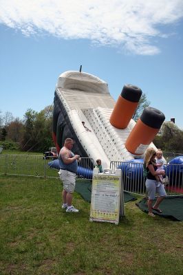 Family Fun Fair
The Mattapoisett Youth Baseball Association (MYBA) sponsored their first-ever family fun fair, in conjunction with opening day activites, on the weekend of May 16-18 at Old Hammondtown School. Proceeds from the event will go to field maintenance and equipment for the teams, and also be donated to the Mattapoisett PTA. (Photo by Robert Chiarito).
