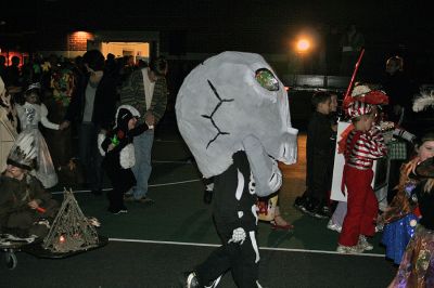 Mattapoisett Halloween Parade 2008
The Mattapoisett Police Department once again sponsored a parade of little ghouls and goblins through the streets of Mattapoisett Village on October 31. A bevy of prizes was awarded for the best costume in various categories and treats were provided to all participants. (Photo by Patricia Aleks).
