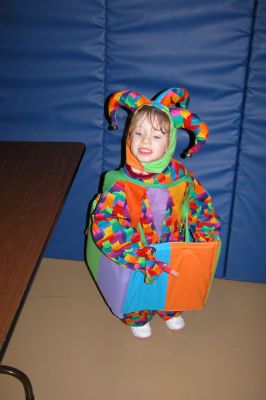 Mattapoisett Halloween Parade 2007
Third Place winner in the Preschool and Kindergarten category was Nicole Gendron as a Jack in the Box. (Photo by Deborah Silva).
