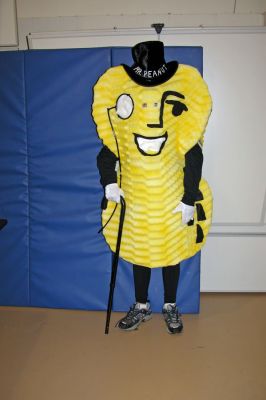 Mattapoisett Halloween Parade 2007
First Place winner in the Junior High and High School category was Andrew Hughes as Mr. Peanut. (Photo by Deborah Silva).
