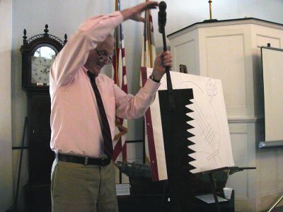 Cool Chat
The Mattapoisett Historical Society presented a program on the history of Ice Harvesting on Sunday, February 10. (Photo by Robert Chiarito).


