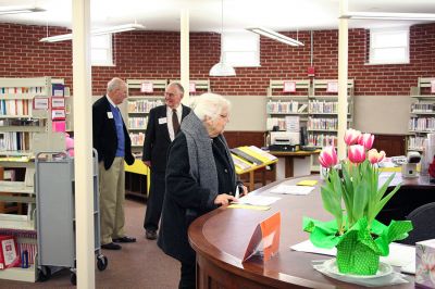 Turn the Page
The newly-renovated and expanded Mattapoisett Free Public Library held a formal Open House on Saturday, March 15 during which some 100 residents were given an opportunity to tour and see the towns new facility. A follow-up grand opening and rededication ceremony is also planned for later this year to coincide with the Fifth Annual Library Day event when the towns many summer residents return on Tuesday, July 15. (Photo by Robert Chiarito).
