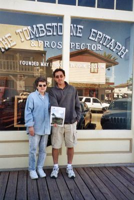 Tombstone Travelers
Mary Redman, touring Tombstone, during a visit to see her son, Mark Redman, in Tucson, AZ. (Photo by Bill Redman). (06/0707 issue)
