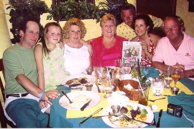 Murphy's Law
Laura and Thom Murphy of Hair Unlimited in Mattapoisett recently took The Wanderer along with them while vacationing in Aruba with family. Pictured here (l. to r.) are Glenn, Molly and Christine Silva, and Janice and Tony Medeiros of Fairhaven. (Photo courtesy of Laura Murphy).
