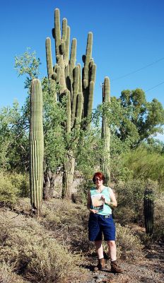 Cactus Calling
Neringa M. Atkinson of Mattapoisett poses with a copy of The Wanderer while in Cave Creek, Arizona in September. She was there for a 3-day intensive computer graphics seminar and for 4 days of fun and exploration. (03/06/08 issue)
