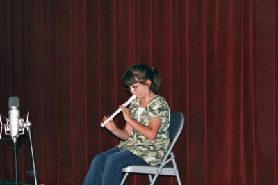 Talent to Spare
Old Hammondtown School student Sarah MacFarland plays "Mary Had a Little Lamb" on the recorder during the school's Talent Show held on Tuesday, April 29 in Mattapoisett. (Photo by Kenneth J. Souza).
