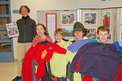 Five in Fleece
Students in ORR Junior High Schools Enrichment Program collected fleece for their Himalayan Project and posed with a copy of The Wanderer. From left, Sally Hundsdorfer, Melissa Bassett, Jon Pope, Abby Hiller and George Andersen. (12/25/08 issue)
