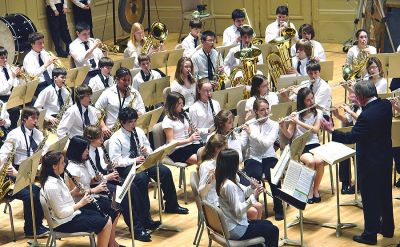 ORR Plays Boston
The Old Rochester Regional Junior High School Concert Band under the direction of James Farmer peformed at Symphony Hall in Boston recently, an honor bestowed to the best band across the region. (Photo courtesy of Laura McLean).
